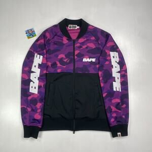 BAPE Color Camo Purple Front Zip Jersey